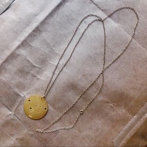 Brass Capricorn Zodiac pendant